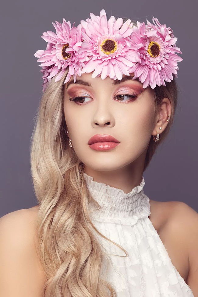 Model geschminkt von MASTER-Makeup Artistin Melani